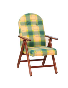 Sillón de Madera MASLEGNO AMALFI Sillón Reclinable Cojín... 2