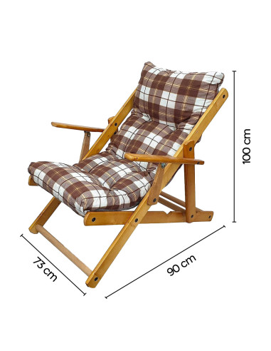 MAS011 Sillón de haya reclinable ArtLegno MAS...