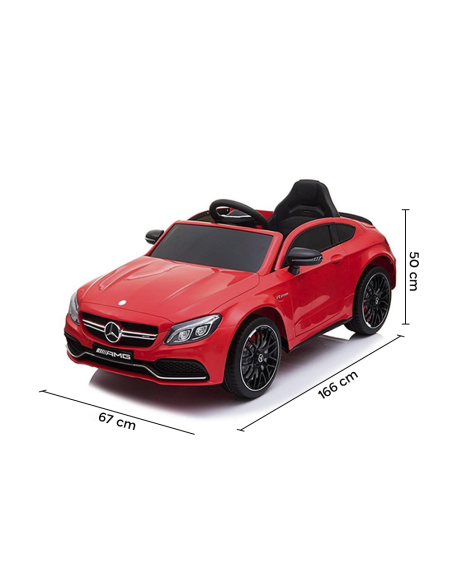 Coche Eléctrico para Niños Mercedes C63 LT896 con Mando Faros MP3-AUX-USB