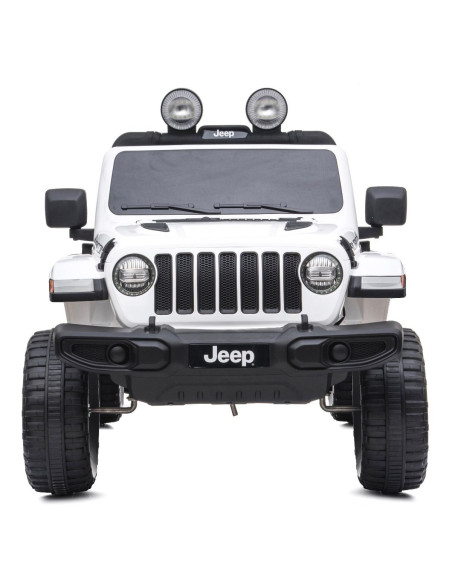 Jeep Wrangler niños 12V BIPOSTO control remoto luces y sonidos Pantalla MP4