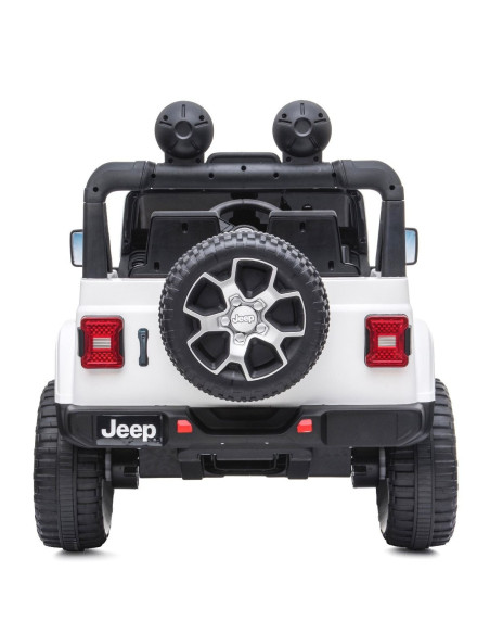 Jeep Wrangler niños 12V BIPOSTO control remoto luces y sonidos Pantalla MP4