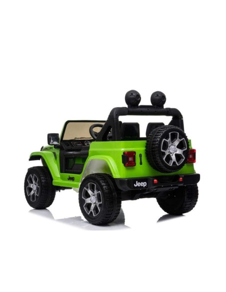 Jeep Wrangler niños 12V BIPOSTO control remoto luces y sonidos Pantalla MP4