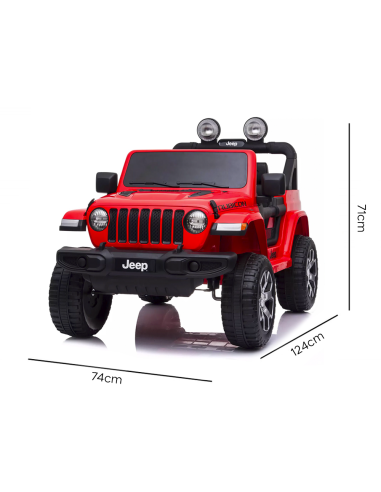 Jeep Wrangler niños 12V BIPOSTO control remoto...
