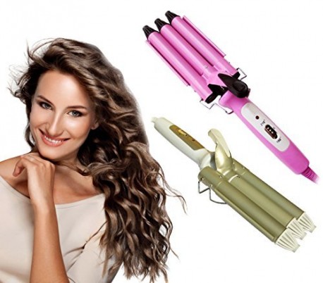 Ondulador de pelo con recubrimiento de cerámica (40 W) color rosa - TRIFERRO