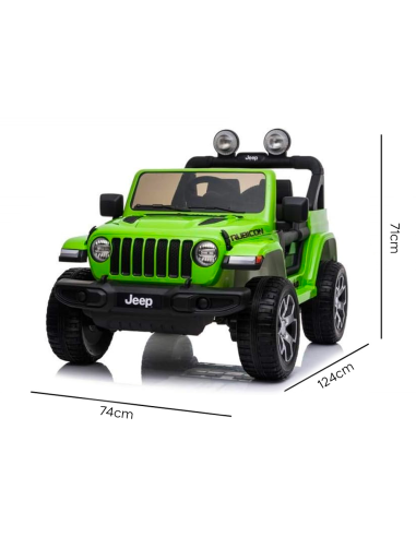 Jeep Wrangler niños 12V BIPOSTO control remoto...