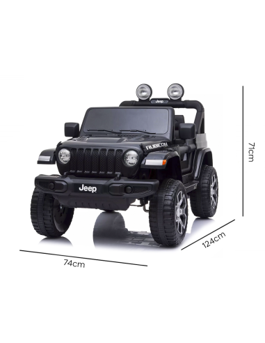 Jeep Wrangler niños 12V BIPOSTO control remoto...