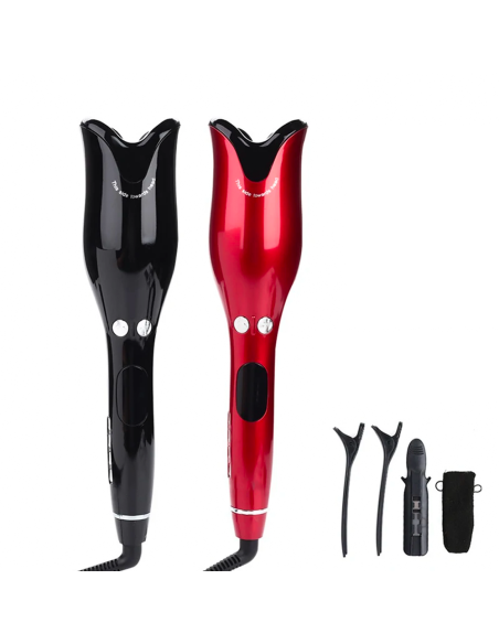 Plancha Rizadora Automática de Giro Bidireccional de Hierro con 4 Temperaturas