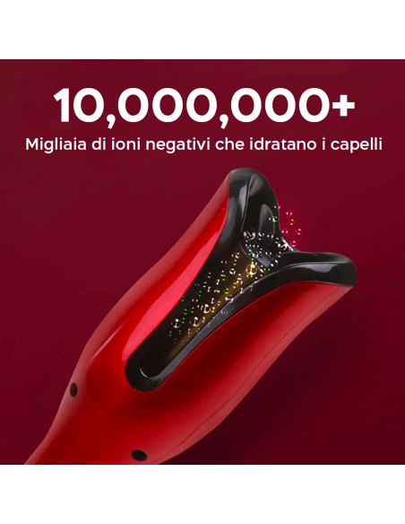 Plancha Rizadora Automática de Giro Bidireccional de Hierro con 4 Temperaturas