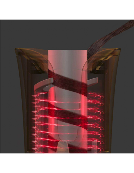 Plancha Rizadora Automática de Giro Bidireccional de Hierro con 4 Temperaturas