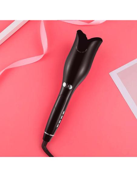 Plancha Rizadora Automática de Giro Bidireccional de Hierro con 4 Temperaturas