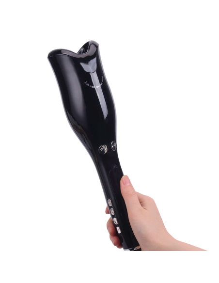 Plancha Rizadora Automática de Giro Bidireccional de Hierro con 4 Temperaturas