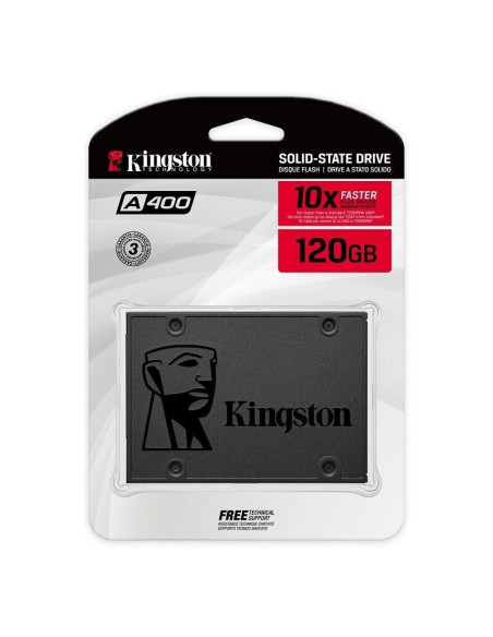 Disco Duro de Estado Sólido Kingston A400 SSD Interno 2.5" SATA Rev 3.0 120GB