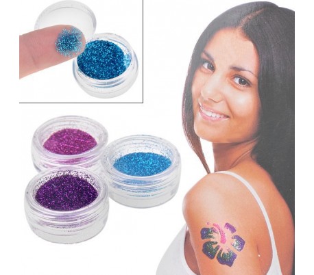 Shimmer glitter tattoo tatuaje temporal
