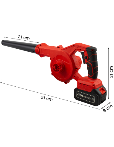 Soplador Aspirador a Batería Inalámbrico...