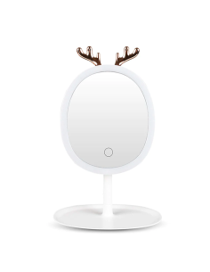 Espejo Porta Joyas de Maquillaje Cosmético con Luz LED... 2