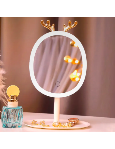 Espejo Porta Joyas de Maquillaje Cosmético con...