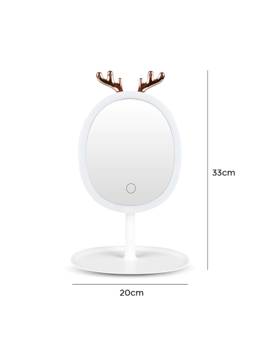 Espejo Porta Joyas de Maquillaje Cosmético con...