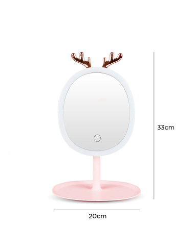 Espejo Porta Joyas de Maquillaje Cosmético con...