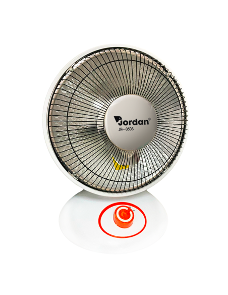 Estufa Eléctrica Parabólica Fibra Carbono JR-0503 Diámetro 35cm Inclinable 90°