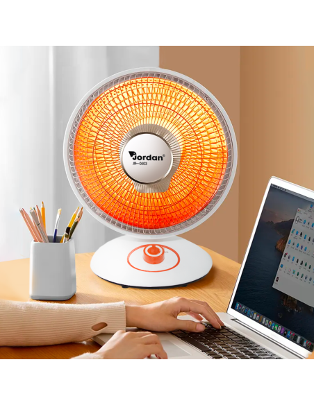 Estufa Eléctrica Parabólica Fibra Carbono JR-0503 Diámetro 35cm Inclinable 90°