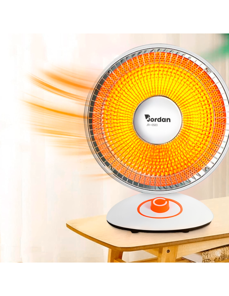 Estufa Eléctrica Parabólica Fibra Carbono JR-0503 Diámetro 35cm Inclinable 90°