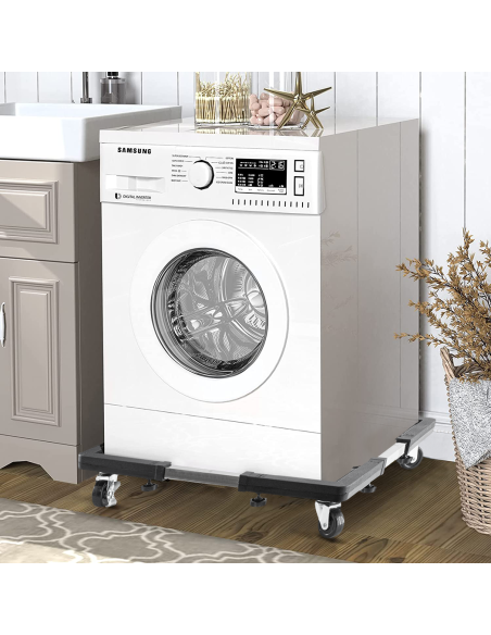 Carro base móvil y regulable para Lavadoras, secadoras o Frigoríficos Máx. 90KG