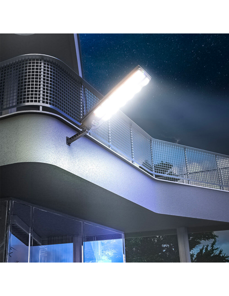 Farola Solar 1000 lúmenes con Sensor de Movimiento y Control Remoto IP65 W789B-6