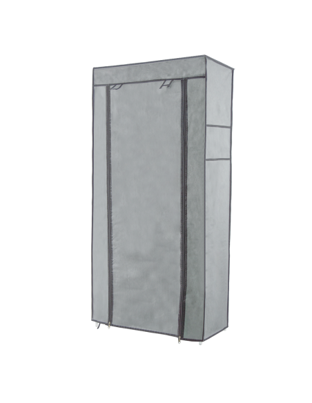 Zapatero Ahorra Espacio con 7 Estantes de Tela TNT y Estructura de Acero Modular