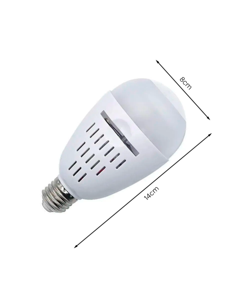 Bombilla LED RGB de 4W con proyección de imágenes en movimiento, casquillo E27