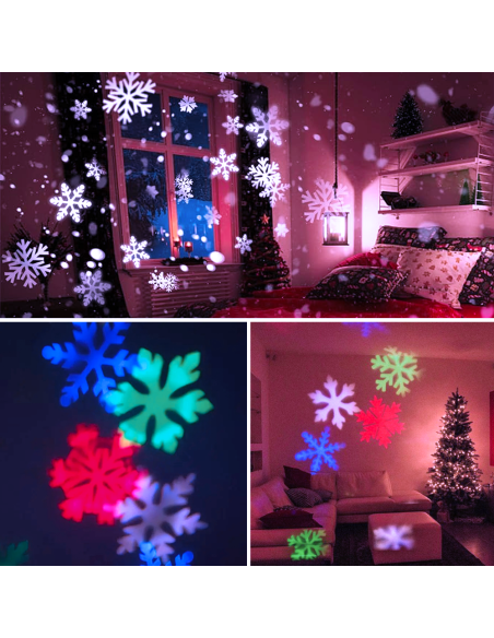 Bombilla LED RGB de 4W con proyección de imágenes en movimiento, casquillo E27