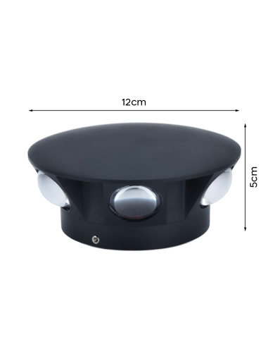 Aplique de Pared Redondo con 6 LED 18W...