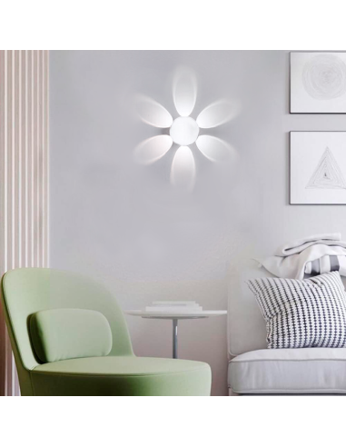 Aplique de Pared Redondo con 6 LED 18W...