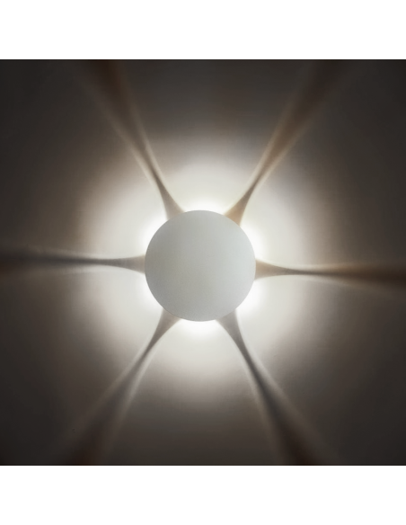 Aplique de Pared Redondo con 6 LED 18W Iluminación Interior Diseño Moderno