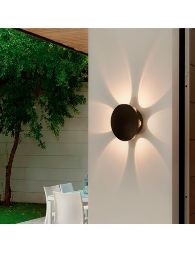 Aplique de Pared Redondo con 6 LED 18W...