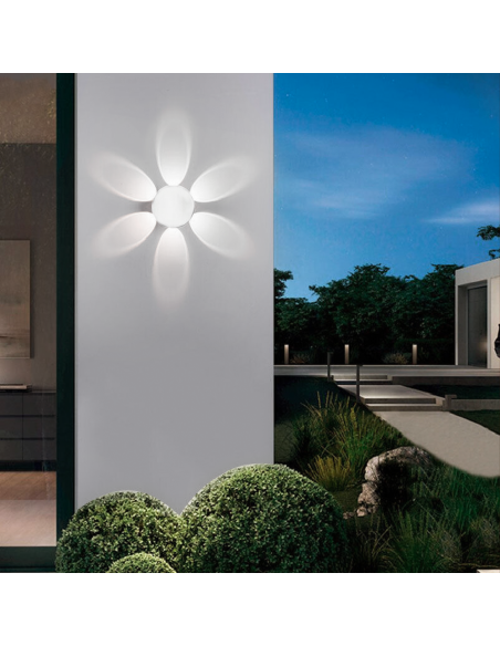 Aplique de Pared Redondo con 6 LED 18W Iluminación Interior Diseño Moderno