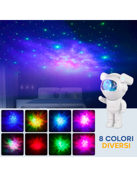 Proyector de estrellas astronauta con Bluetooth Temporizador y Control Remoto