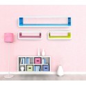 Estanterías de diferentes colores hechas de madera lacada (Set 3 piezas) - Muebles para el hogar Estanterías de diferentes colores hechas de madera lacada (Set 3 piezas) - Muebles para el hogar