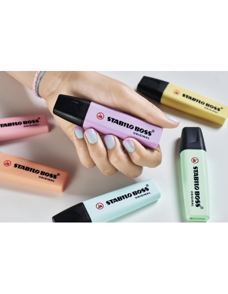 Marcadores STABILO BOSS ORIGINAL Juego de 15 Colores Variados 9 Neón + 6 Pastel