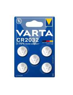 Blíster de 5 pilas de litio Varta CR2032 Pilas de botón...
