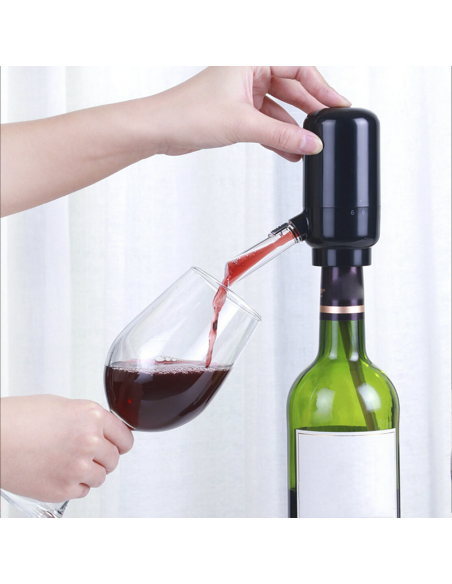 Aireador Eléctrico y Dispensador Automático para Vino con Tubo de Oxidación