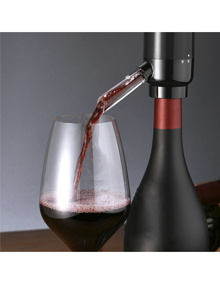 Aireador Eléctrico y Dispensador Automático para Vino con Tubo de Oxidación