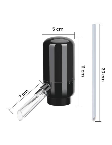Aireador Eléctrico y Dispensador Automático para Vino con Tubo de Oxidación