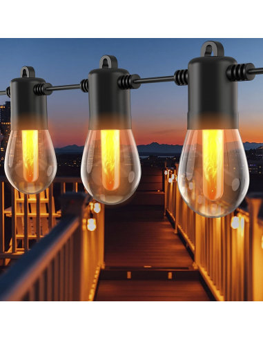 Cadena Luminosa con Panel Solar Recargable 10m...