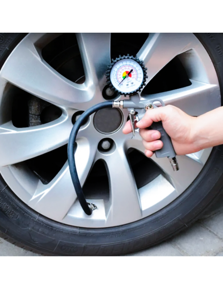 Accesorios para Compresor Inflado Neumáticos Manómetro para Automóviles