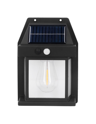 Lámpara Pared Solar Recargable Exteriores BK-888 Luz Cálida y Sensor Movimiento