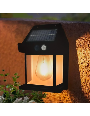 Lámpara Pared Solar Recargable Exteriores...