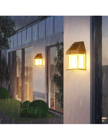 Lámpara Solar Recargable Pared Exterior BK-888D...