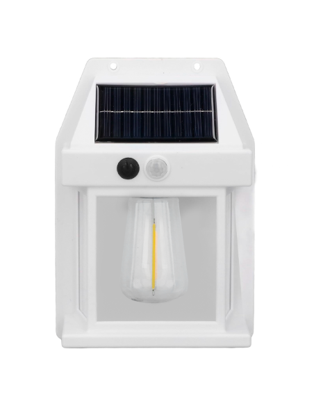 Lámpara Solar Recargable Pared Exterior BK-888D Luz Cálida y Sensor Movimiento