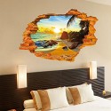 Vinilo 3D con efecto hiperrealista y motivo de FONDO DEL MAR (70 x 100 cm) - Decoración del hogar