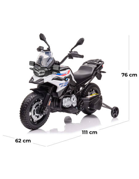 Moto Eléctrica para Niños LT943 BMW GS 850F 12V con Licencia Luces LED y Sonidos